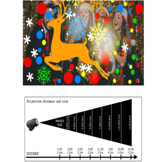 Luz De Proyección Laser Proyector Navida